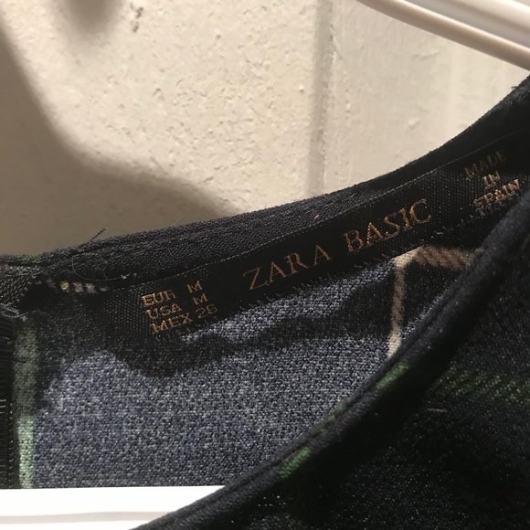 ZARA Basic blue structured blouse - Picture 3 of 3